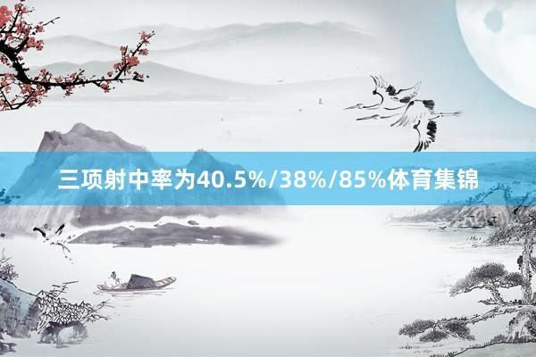 三项射中率为40.5%/38%/85%体育集锦
