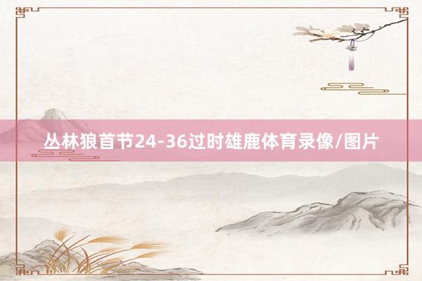 丛林狼首节24-36过时雄鹿体育录像/图片