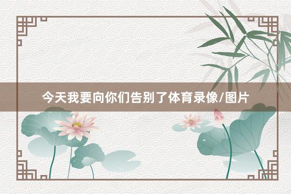 今天我要向你们告别了体育录像/图片