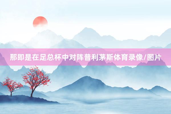 那即是在足总杯中对阵普利茅斯体育录像/图片