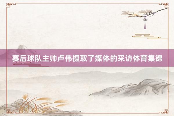 赛后球队主帅卢伟摄取了媒体的采访体育集锦