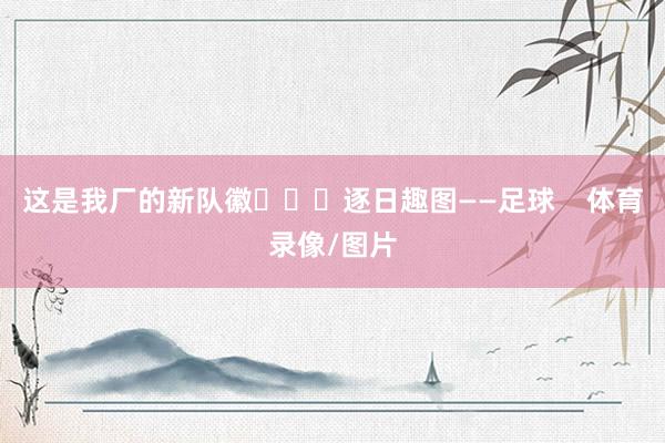 这是我厂的新队徽			逐日趣图——足球    体育录像/图片