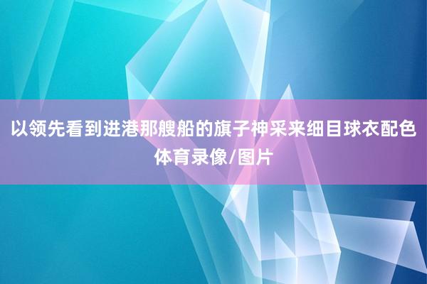 以领先看到进港那艘船的旗子神采来细目球衣配色体育录像/图片
