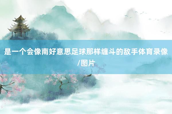 是一个会像南好意思足球那样缠斗的敌手体育录像/图片