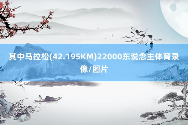 其中马拉松(42.195KM)22000东说念主体育录像/图片