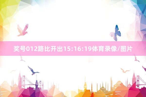 奖号012路比开出15:16:19体育录像/图片