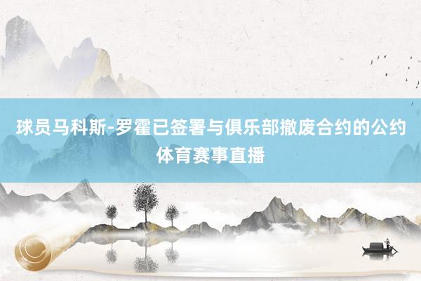 球员马科斯-罗霍已签署与俱乐部撤废合约的公约体育赛事直播
