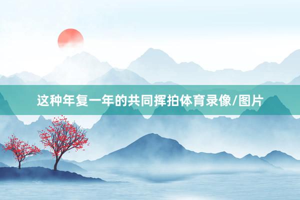 这种年复一年的共同挥拍体育录像/图片