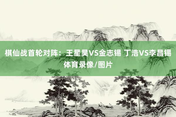 棋仙战首轮对阵：王星昊VS金志锡 丁浩VS李昌锡体育录像/图片