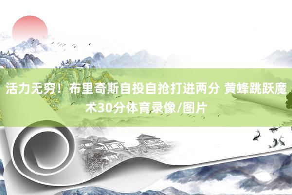 活力无穷！布里奇斯自投自抢打进两分 黄蜂跳跃魔术30分体育录像/图片