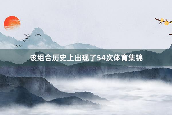 该组合历史上出现了54次体育集锦