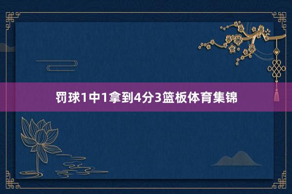 罚球1中1拿到4分3篮板体育集锦