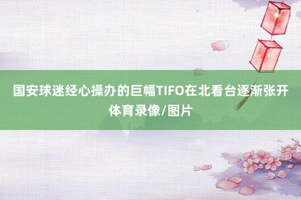 国安球迷经心操办的巨幅TIFO在北看台逐渐张开体育录像/图片