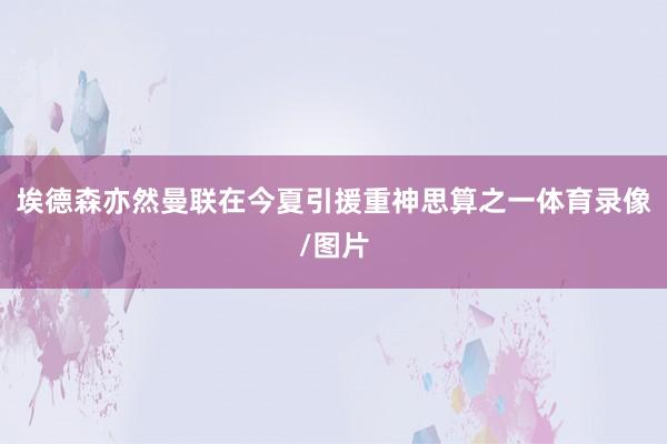 埃德森亦然曼联在今夏引援重神思算之一体育录像/图片