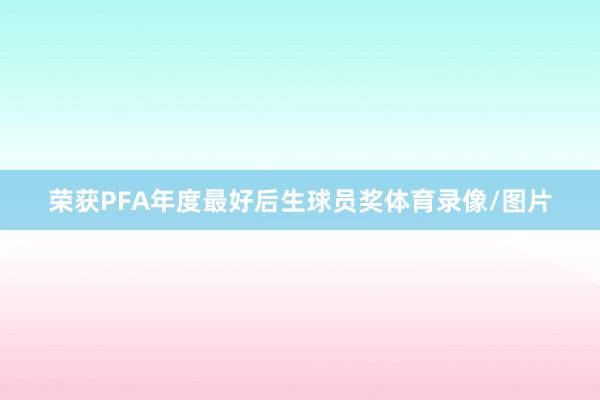 荣获PFA年度最好后生球员奖体育录像/图片