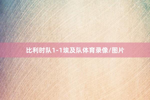 比利时队1-1埃及队体育录像/图片